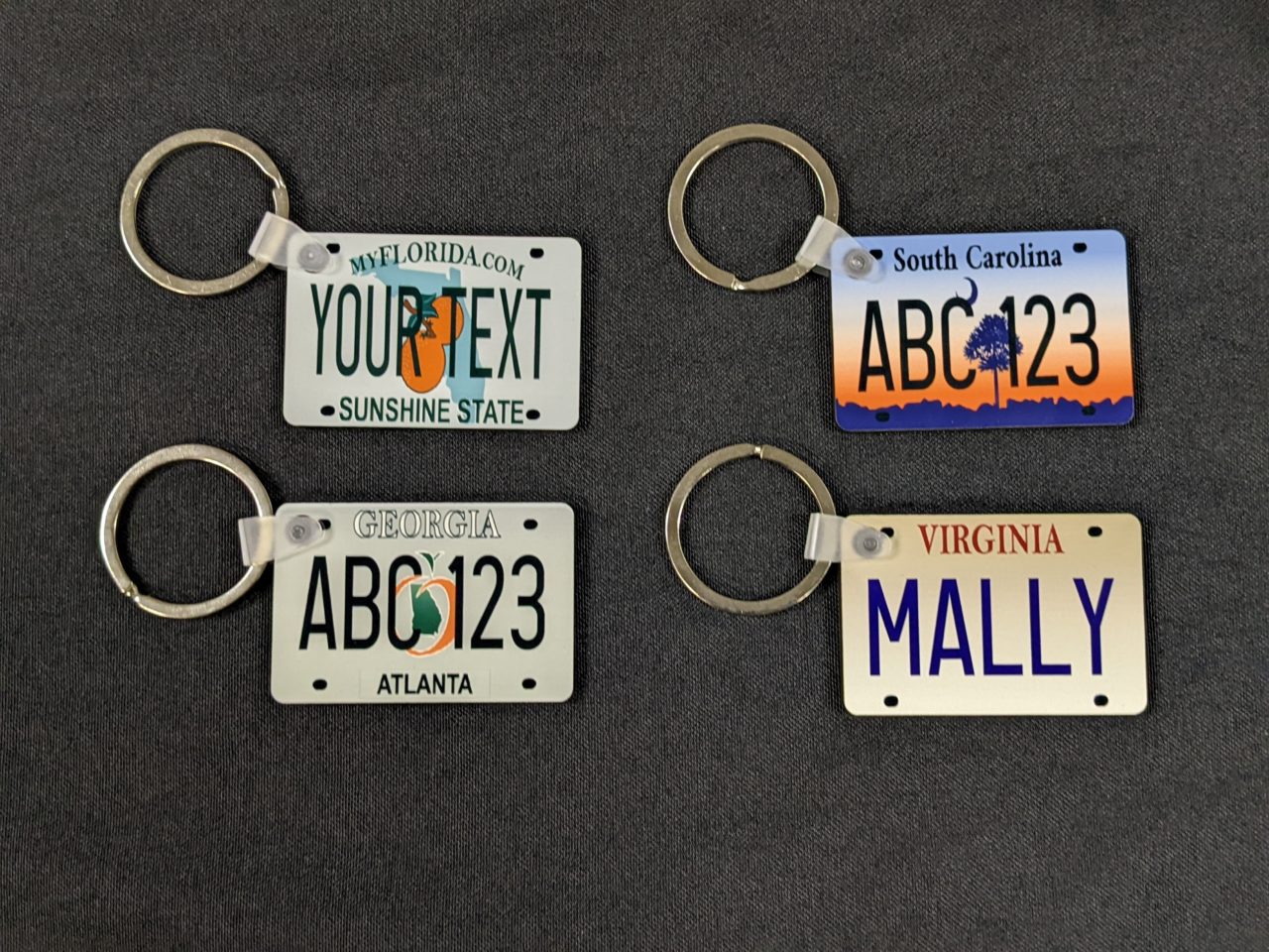 State License Plate Keychains Your Event Source